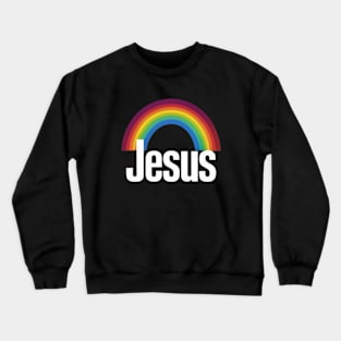 Jesus Rainbow Crewneck Sweatshirt